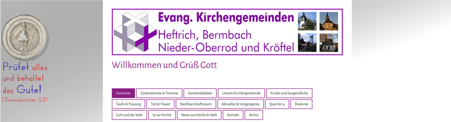 Ausschnitt vom Screenshot der aktuellen Homepage www.heftrich-evangelisch.de